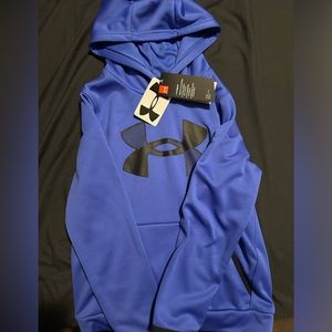 Boys Under Armour Hoodie Blue YSmall